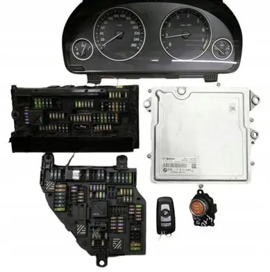 BMW 5 E60 E61 Engine ECU kit and lock set DME7614649