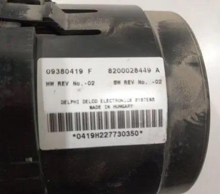 Renault Espace - Grand espace IV Climate control unit 09380419F 09380419 8200028449A