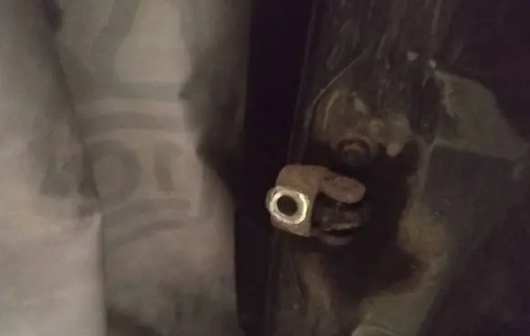 Opel Astra G Rear door check strap stopper