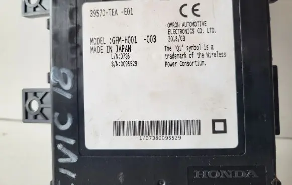 Honda Civic X Other control units/modules 39570TEAE01