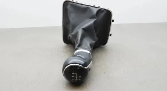 Gear lever shifter trim leather/knob