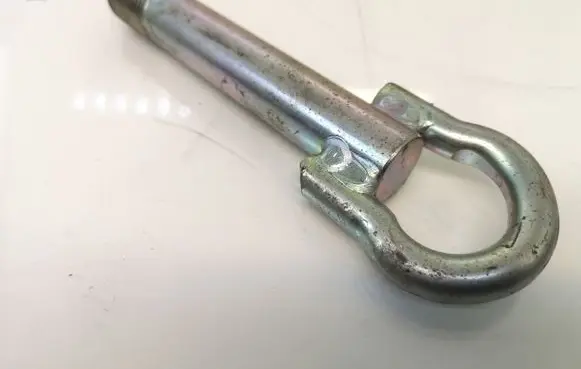 Towing hook eye