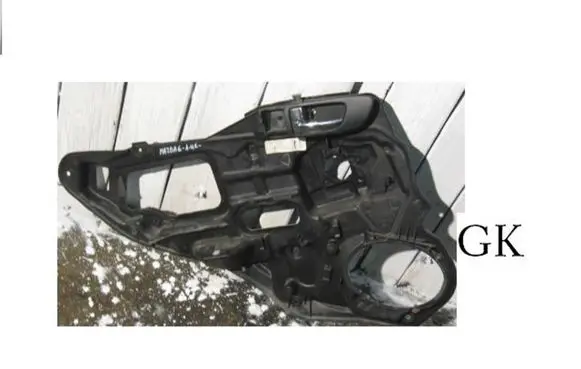 Mazda 6 Rear door window/glass frame 