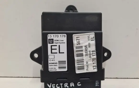 Opel Vectra C Door control unit/module 13170178