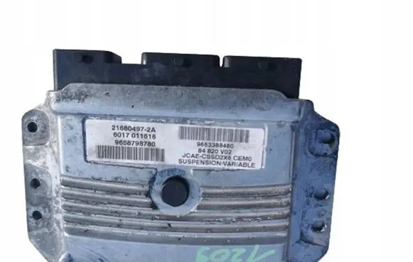 Peugeot 407 Engine ECU kit and lock set 21680497-2A 21680497-2A 9658798780 9653388480