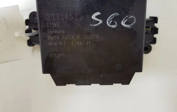 Volvo S60 Parking PDC control unit/module 31314525