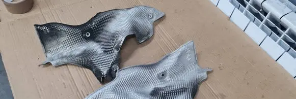 Audi A5 Heat shield in engine bay 8W0399299F 8W0399300F