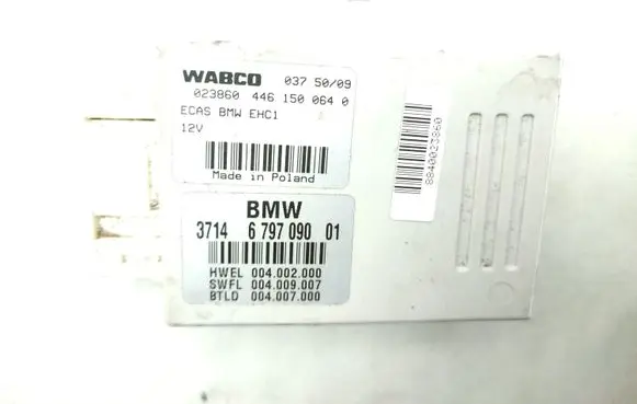 BMW 5 GT F07 Air suspension control unit module (rear) 6797090