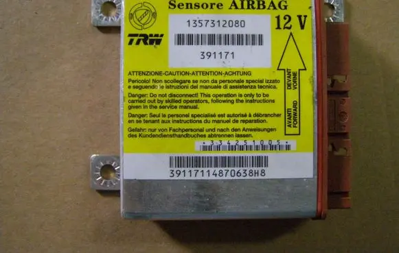 Fiat Ducato Airbag control unit/module 1357312080 391171 39117114870638H8