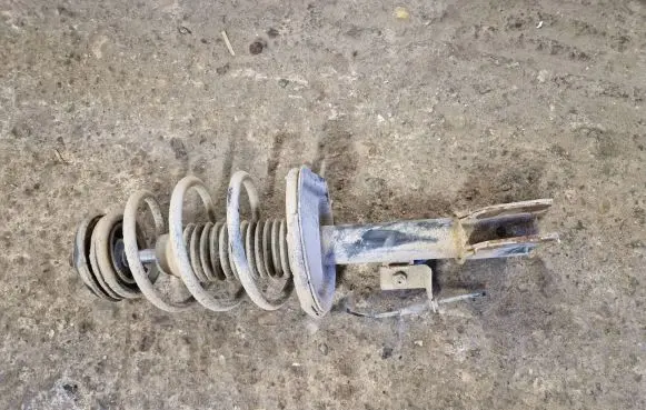 Citroen C4 I Front shock absorber with coil spring