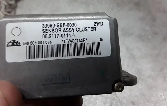 Honda Accord ESP acceleration yaw rate sensor 39960SEF0030
