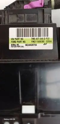 Ford Galaxy Climate control unit 7M0907048D YM2119980BB WWWA08734