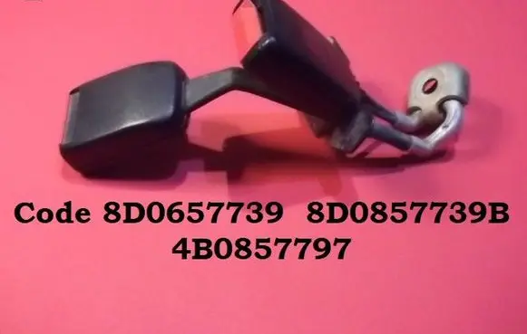 Middle seatbelt buckle (rear)