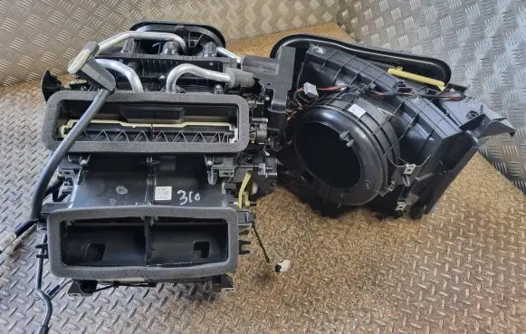 Interior heater climate box assembly