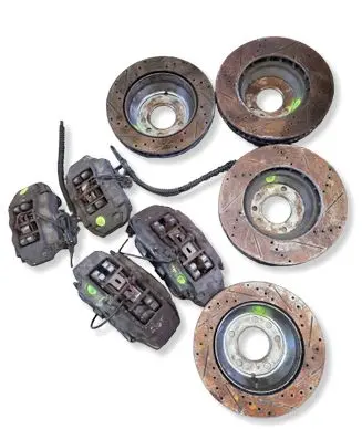 Audi Q7 4L Brake discs and calipers set 20767303 7L6615106BG