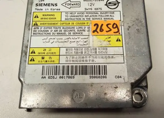 SsangYong Actyon Airbag control unit/module 8625131040
