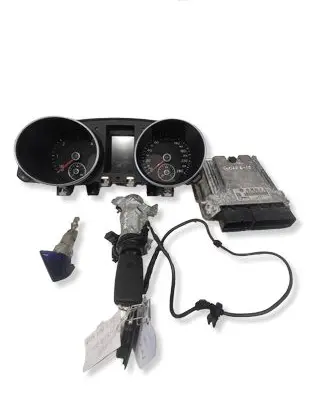 Volkswagen Golf VI Engine ECU kit and lock set 03L906022G 03L906022LD 0281015989