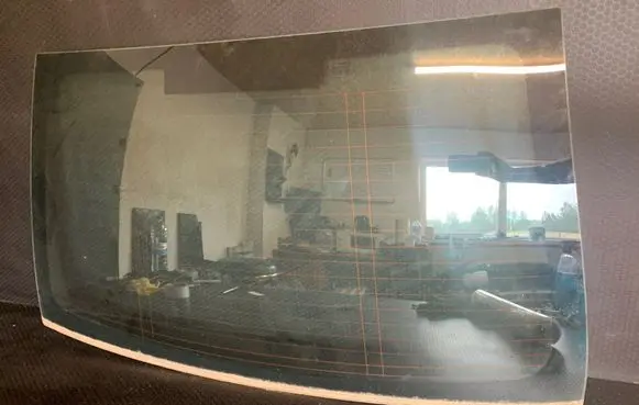 Peugeot 407 Rear windscreen/windshield window 43R00046 DOT22AS2M91H