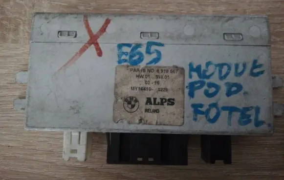 BMW 7 E65 E66 Seat control module 6918567