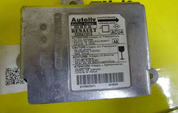 Renault Scenic II - Grand scenic II Airbag control unit/module 8200411013 603989700