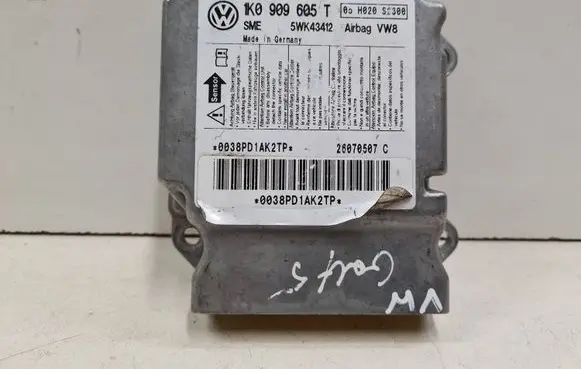 Volkswagen Golf V Airbag control unit/module 1K0909605T 05H020S2300 5WK43412