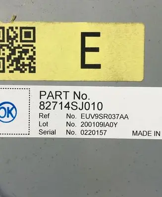 Subaru Forester SK Voltage converter inverter 82714SJ010 0220157