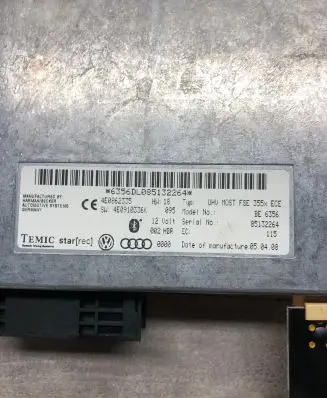 Audi A4 S4 B8 8K Other control units/modules 92021980 49C00T603F L980709929