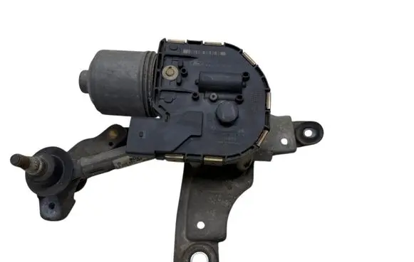 Front wiper linkage and motor