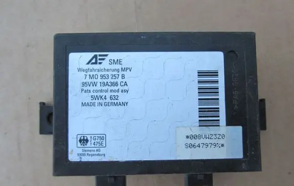Volkswagen Sharan Immobilizer control unit/module 7M0953257B