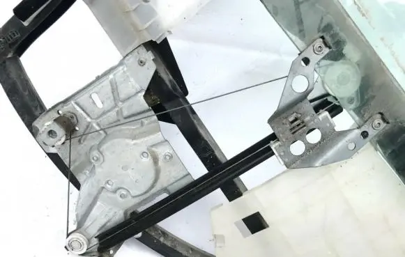 Sliding door window regulator with motor
