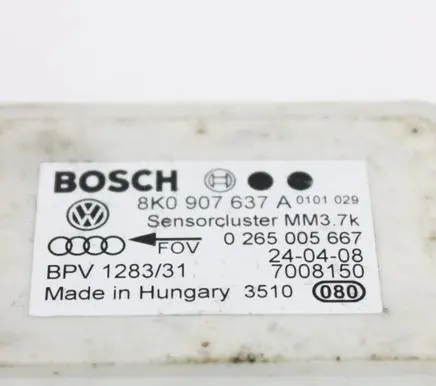 Audi A5 8T 8F Acceleration sensor 8K0907637A