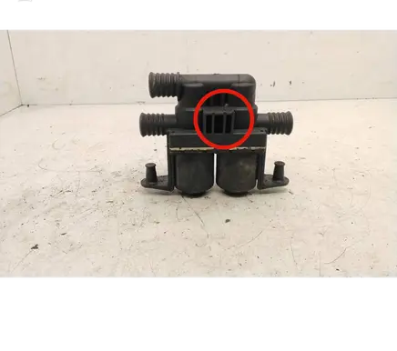 Coolant heater control valve