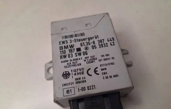 BMW 5 E39 Immobilizer control unit/module 110187 61358387449 05393242