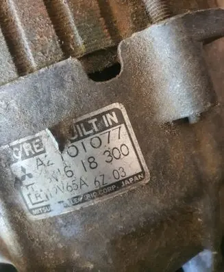 Mitsubishi Space Wagon Generator/alternator A2101077 N1618300 12v65a6z03