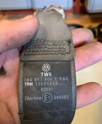 Volkswagen Transporter - Caravelle T5 Front seatbelt 7H0857806E 65591