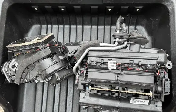 Interior heater climate box assembly
