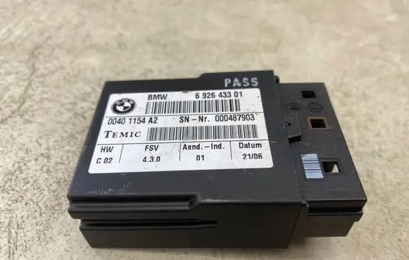 BMW 3 E90 E91 Seat control module 6926433 00401154A2 000487903