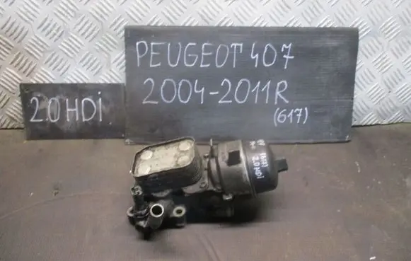 Peugeot 407 Oil filter mounting bracket 9656830180