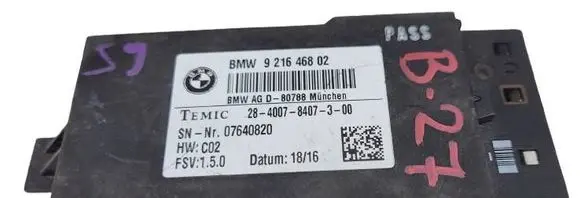 BMW X3 F25 Seat heating relay 9216468