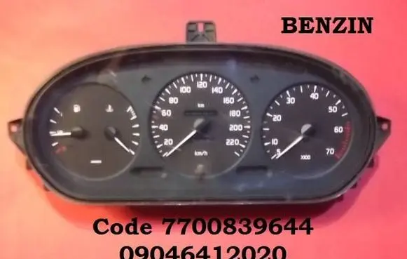 Renault Megane I Speedometer (instrument cluster) 7700839644 09046412020