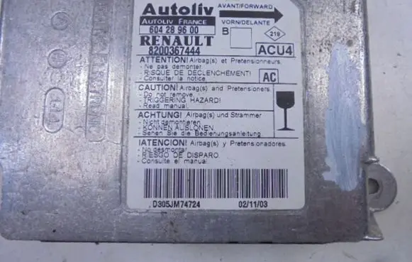 Renault Megane II Airbag control unit/module 8200367444