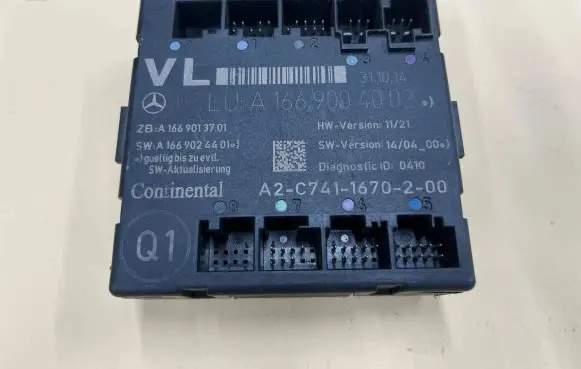Mercedes-Benz A W176 Door control unit/module A1669004002 A1669013701 A1669024401