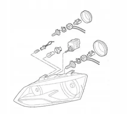 Mercedes-Benz A W169 Headlight/headlamp LAMPA3823E
