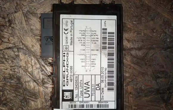 Opel Antara Bluetooth control unit module 13403828 497316088