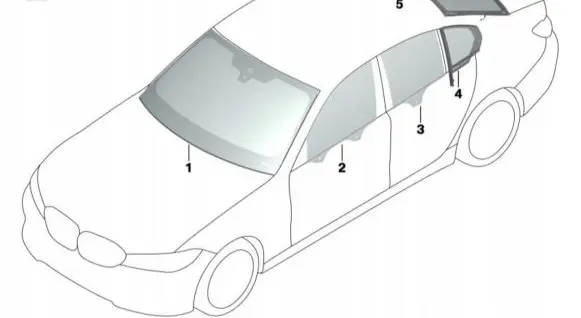 BMW 3 G20 G21 Front windscreen/windshield window 7467708