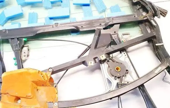 Audi A4 S4 B5 8D Sliding door window regulator with motor