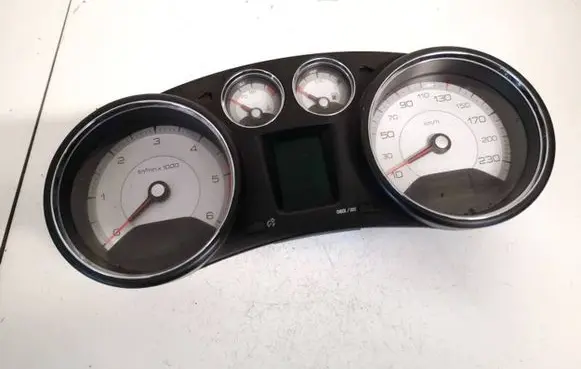 Peugeot 308 Speedometer (instrument cluster) 9665107680 0217800320
