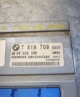 BMW 3 E46 Gearbox control unit/module 7518709 5WK33503AK 96025346