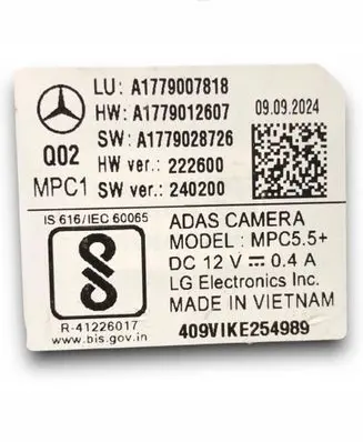 Mercedes-Benz A W177 Windshield/windscreen camera A1779007818