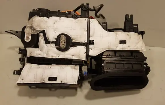 Interior heater climate box assembly